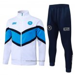 Jacket Tracksuit Napoli Kids 2025-2026 White Blue