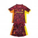 Olympique Marseille Goalkeeper Shirt Kids 2025-2026 Red