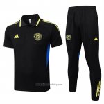 Polo Set del Manchester United 2025-2026 Black Yellow