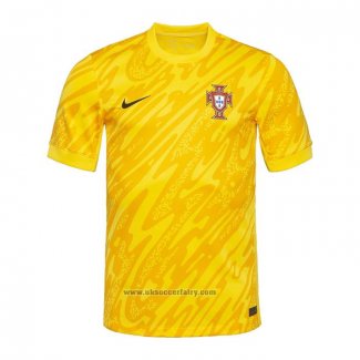 Portugal Goalkeeper Shirt 2024 Yellow