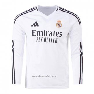 Real Madrid Home Shirt Long Sleeve 2024-2025