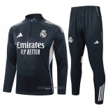Sweatshirt Tracksuit Real Madrid 2025-2026 Grey Dark