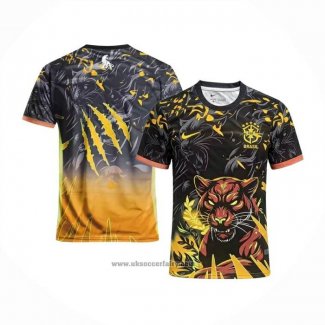 Thailand Brazil Special Shirt 2026 Black Orange