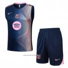 Tracksuit Barcelona Without Sleeves 2025-2026 Black Pink