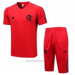 Tracksuit Flamengo Short Sleeve 2023-2024 Red - Shorts