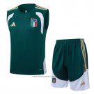 Tracksuit Italy Without Sleeves 2025-2026 Green