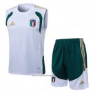 Tracksuit Italy Without Sleeves 2025-2026 White