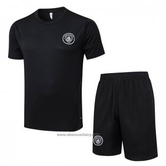 Tracksuit Manchester City Short Sleeve 2025-2026 Black - Shorts