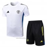 Tracksuit Manchester United Short Sleeve 2025-2026 White - Shorts