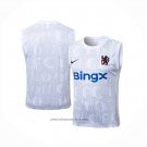 Training Shirt Chelsea Without Sleeves 2025-2026 White Grey