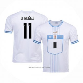 Uruguay Player D.nunez Away Shirt 2022