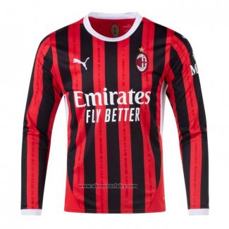 AC Milan Home Shirt Long Sleeve 2024-2025