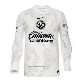 America Goalkeeper Shirt Long Sleeve 2024-2025 White