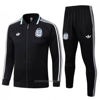 Jacket Tracksuit Argentina Kids 2026-2027 Black