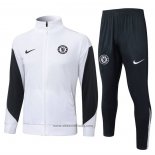 Jacket Tracksuit Chelsea Kids 2025-2026 White