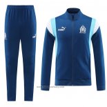 Jacket Tracksuit Olympique Marseille Kids 2023-2024 Blue