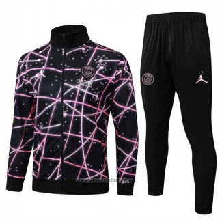 Jacket Tracksuit Paris Saint-Germain Kids 2025-2026 Black Pink