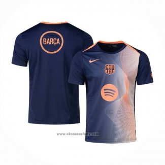Pre-match Shirt Barcelona 2025-2026 Blue Orange