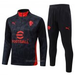 Sweatshirt Tracksuit AC Milan Kids 2025-2026 Black