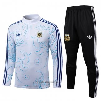 Sweatshirt Tracksuit Argentina Kids 2026-2027 White