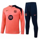 Sweatshirt Tracksuit Barcelona Kids 2025-2026 Orange