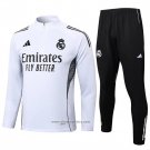 Sweatshirt Tracksuit Real Madrid Kids 2025-2026 White