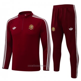 Sweatshirt Tracksuit Spain Kids 2026-2027 Red