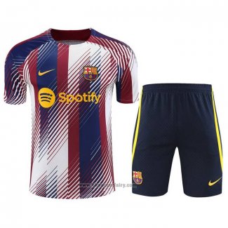 Tracksuit Barcelona Short Sleeve 2023 Blue and Red - Shorts