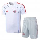 Tracksuit Bayern Munich Short Sleeve 2025-2026 White - Shorts