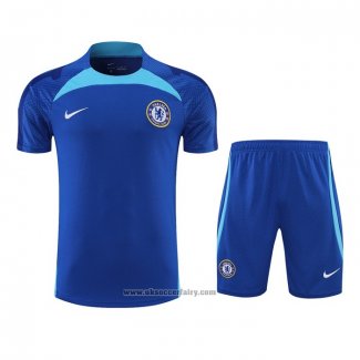 Tracksuit Chelsea Short Sleeve 2022-2023 Blue - Shorts