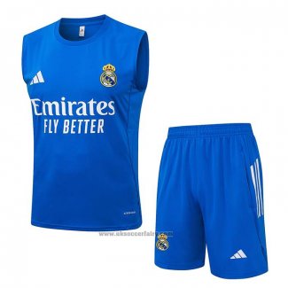 Tracksuit Real Madrid Without Sleeves 2025-2026 Blue White