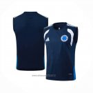 Training Shirt Cruzeiro Without Sleeves 2025-2026 Blue