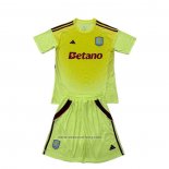 Aston Villa Goalkeeper Shirt Kids 2025-2026 Yellow