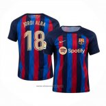 Barcelona Player Jordi Alba Home Shirt 2022-2023