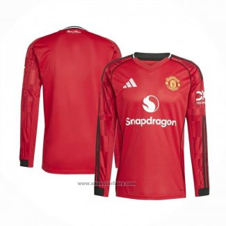 Manchester United Home Shirt Long Sleeve 2025-2026