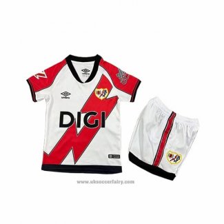 Rayo Vallecano Home Shirt Kids 2025-2026