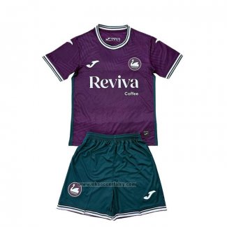 Swansea City Away Shirt Kids 2025-2026