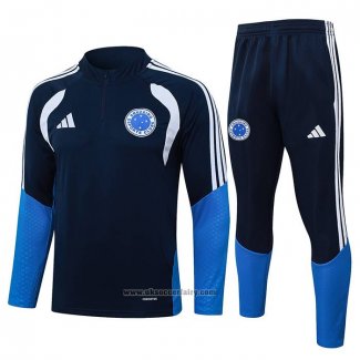 Sweatshirt Tracksuit Cruzeiro Kids 2026-2027 Dark Blue