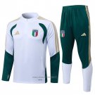 Sweatshirt Tracksuit Italy Kids 2025-2026 White