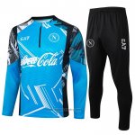 Sweatshirt Tracksuit Napoli Kids 2024-2025 Blue