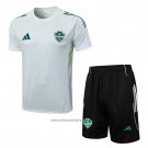 Tracksuit Al-ahli Saudi Short Sleeve 2025-2026 White - Shorts