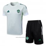 Tracksuit Al-ahli Saudi Short Sleeve 2025-2026 White - Shorts