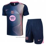 Tracksuit Barcelona Short Sleeve 2025-2026 Blue Pink - Shorts