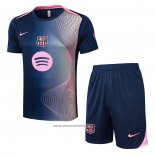 Tracksuit Barcelona Short Sleeve 2025-2026 Blue Pink - Shorts