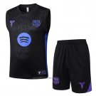 Tracksuit Barcelona Without Sleeves 2025-2026 Black Blue