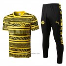 Tracksuit Borussia Dortmund Short Sleeve 2022-2023 Yellow