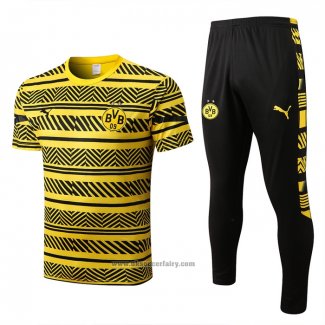 Tracksuit Borussia Dortmund Short Sleeve 2022-2023 Yellow