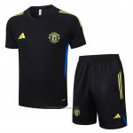 Tracksuit Manchester United Short Sleeve 2025-2026 Black - Shorts