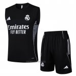 Tracksuit Real Madrid Without Sleeves 2025-2026 Black