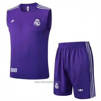 Tracksuit Real Madrid Without Sleeves 2025-2026 Purple